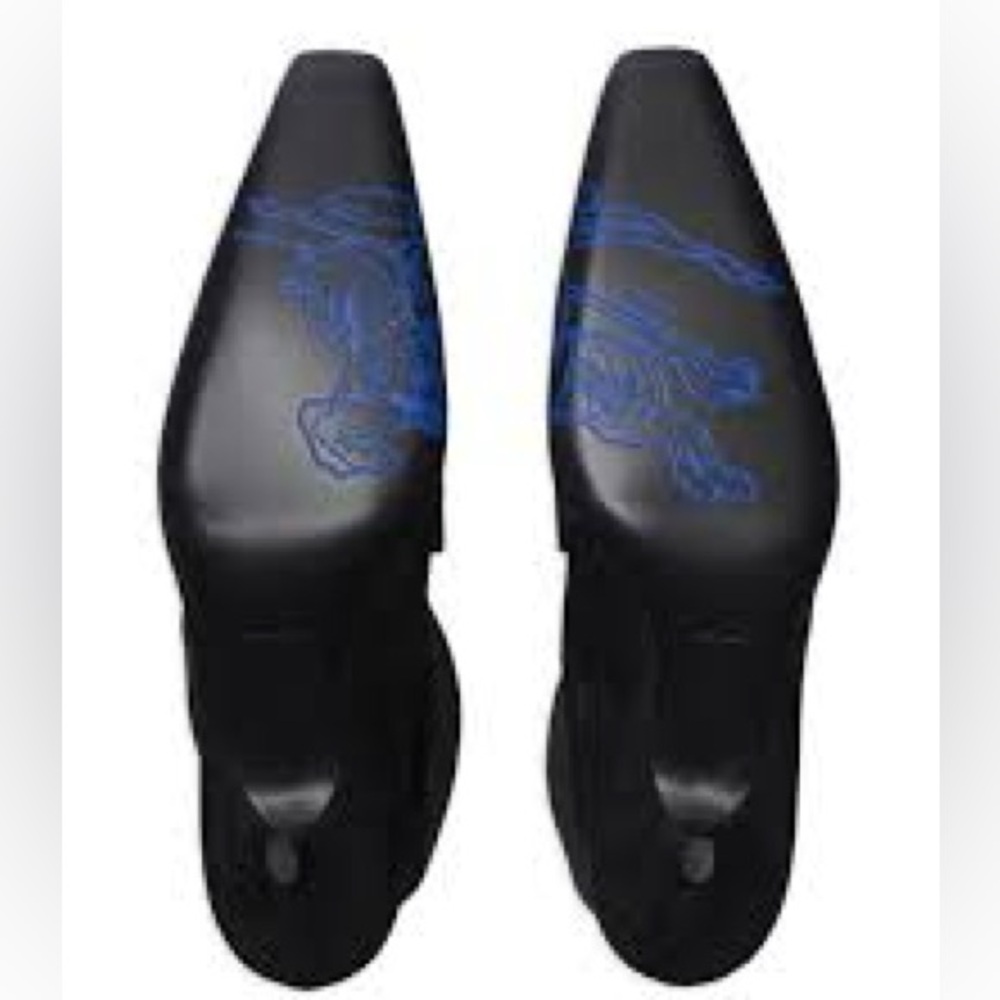 Burberry marina storm tall boots in black suede size 37.5 - Picture 1 of 5